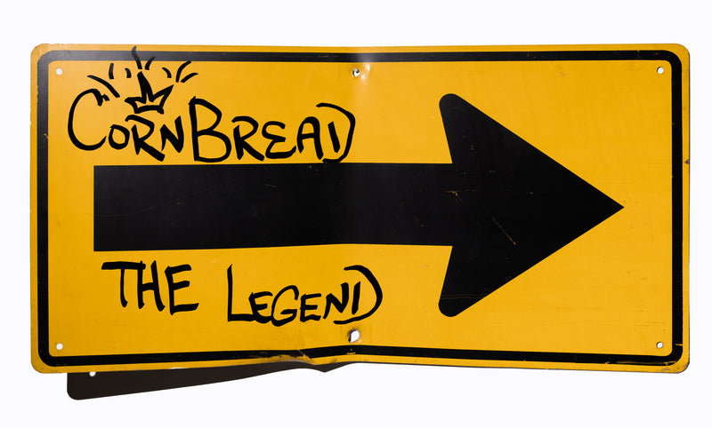 Cornbread The Legend Street Sign