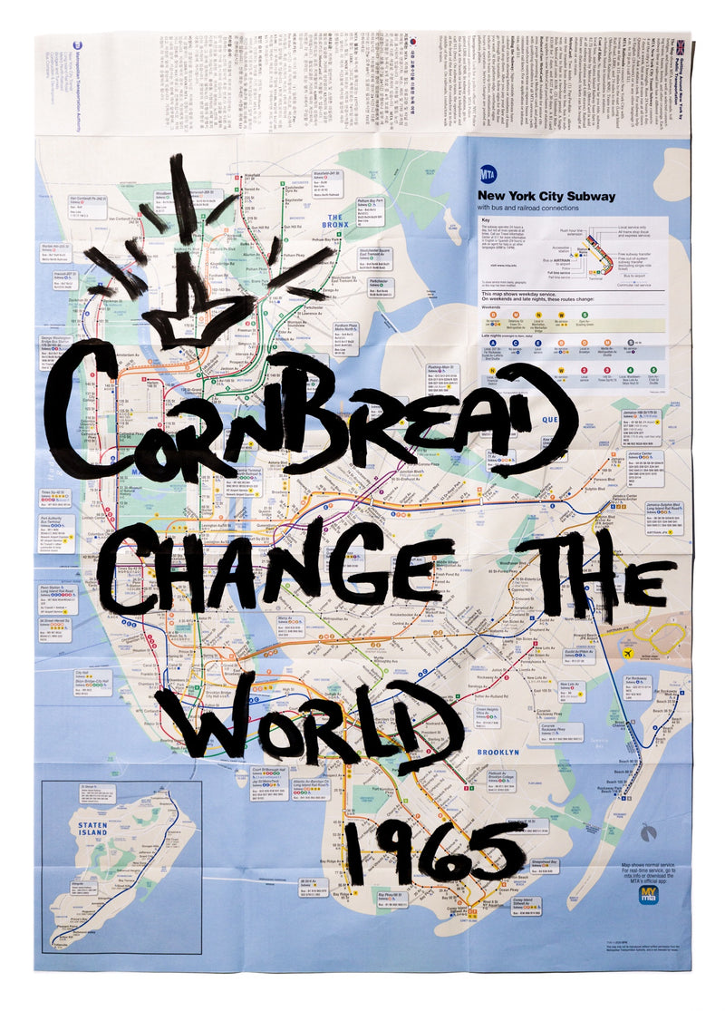New York Subway Map: Cornbread Change The World 1965