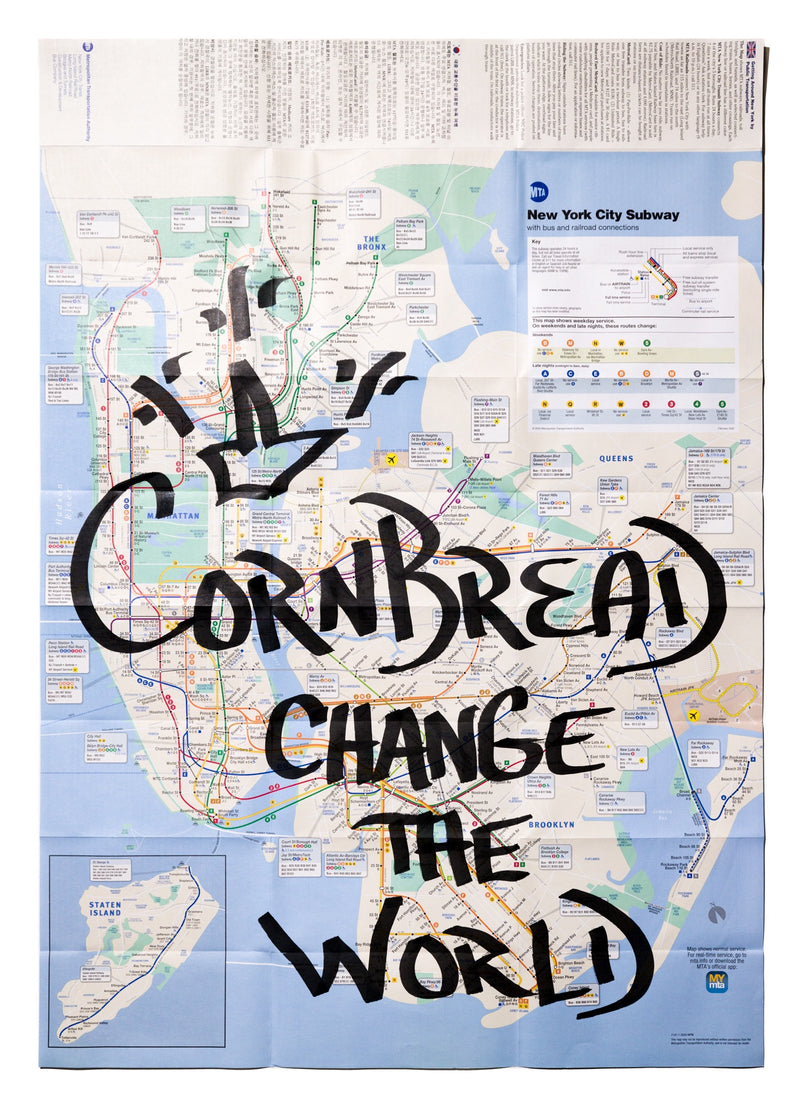 New York Subway Map: Cornbread Change The World I