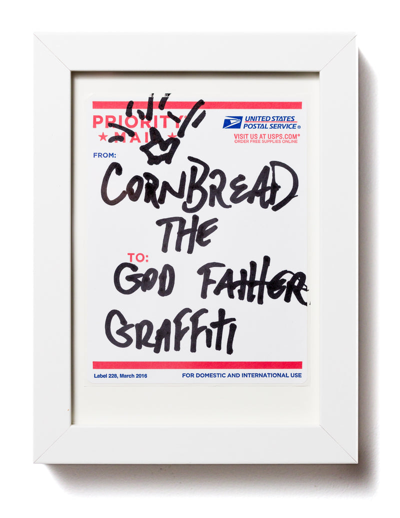 Postal Label Series: Cornbread The God Father Graffiti