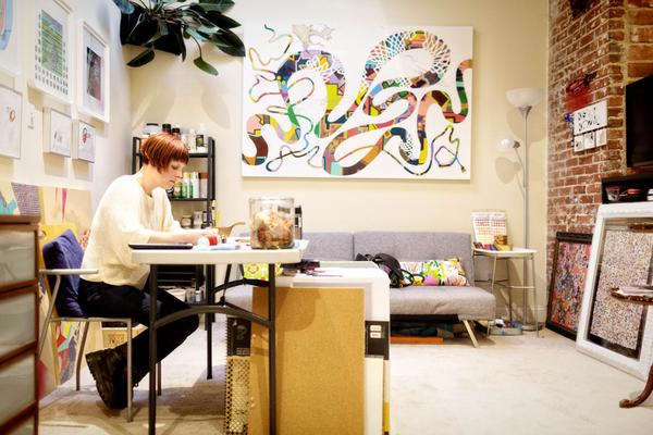 Kelly Kozma's Exhibition at Urban Outfitters' Headquarters