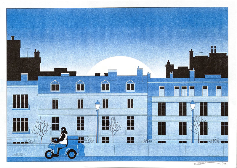 "La Tranche" Risograph Print Series by Anuj Shrestha