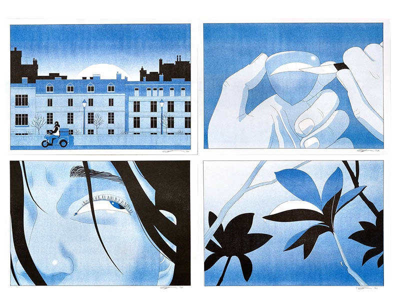 "La Tranche" Risograph Print Series by Anuj Shrestha