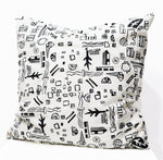Pillow by Miriam Singer (white/white)