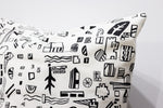 Pillow by Miriam Singer (white/white)