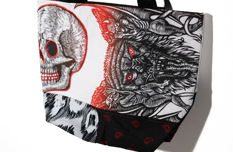 Wolf Diamond Tote Bag