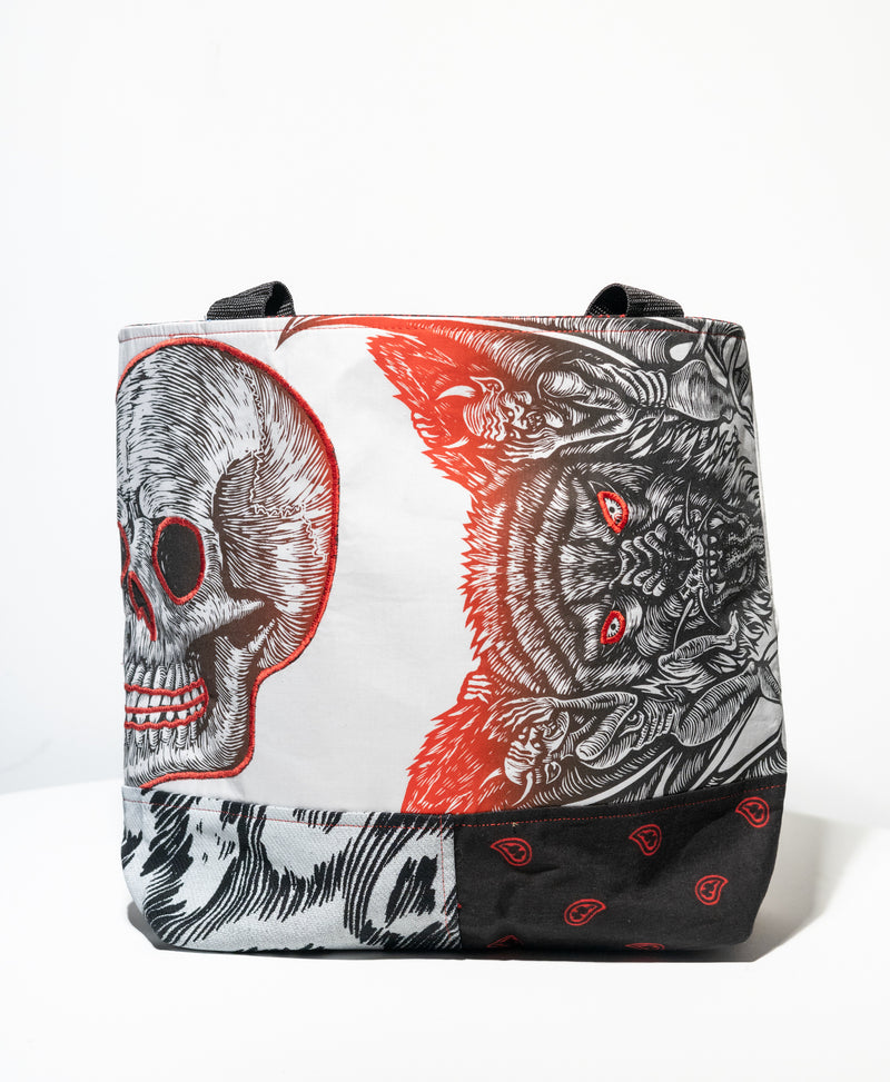 Wolf Diamond Tote Bag