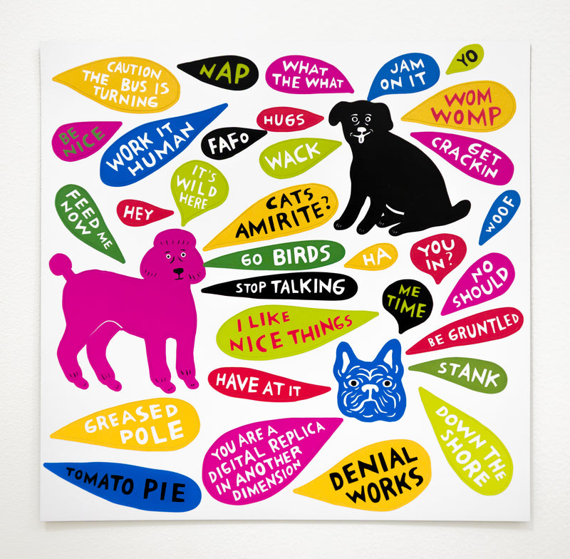 PRE-ORDER: “Dog Thoughts” Magnet Set by Martha Rich