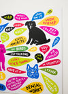 PRE-ORDER: “Dog Thoughts” Magnet Set by Martha Rich