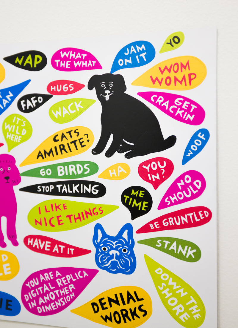 PRE-ORDER: “Dog Thoughts” Magnet Set by Martha Rich