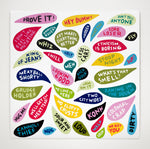 PRE-ORDER: “Overheard Thoughts” Magnet Set by Martha Rich