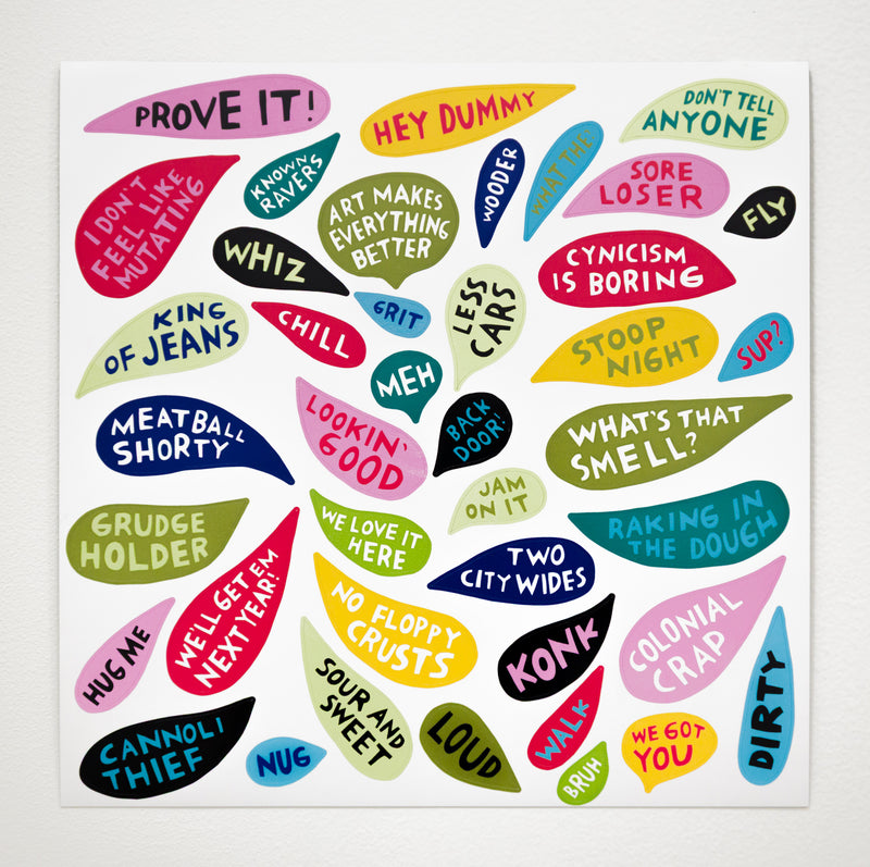 PRE-ORDER: “Overheard Thoughts” Magnet Set by Martha Rich