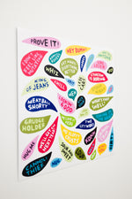 PRE-ORDER: “Overheard Thoughts” Magnet Set by Martha Rich