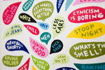 PRE-ORDER: “Overheard Thoughts” Magnet Set by Martha Rich