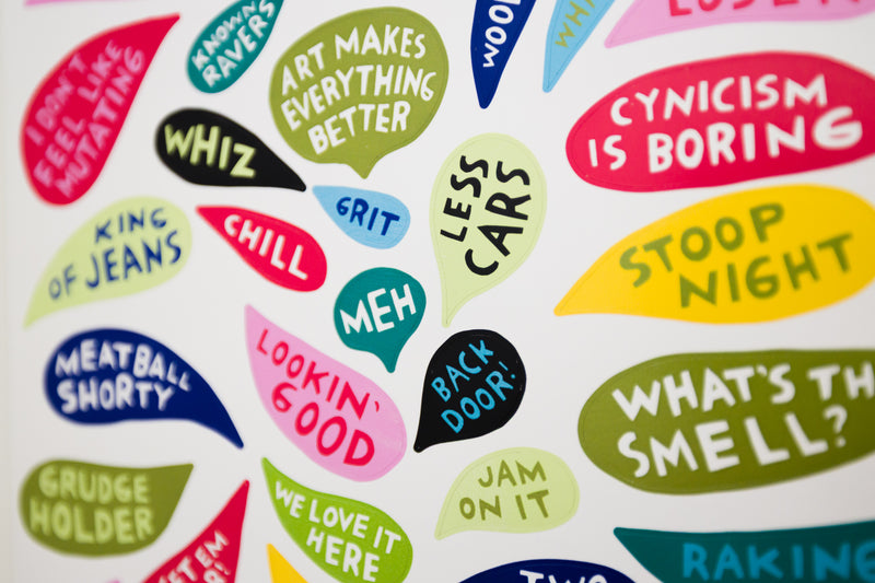 PRE-ORDER: “Overheard Thoughts” Magnet Set by Martha Rich
