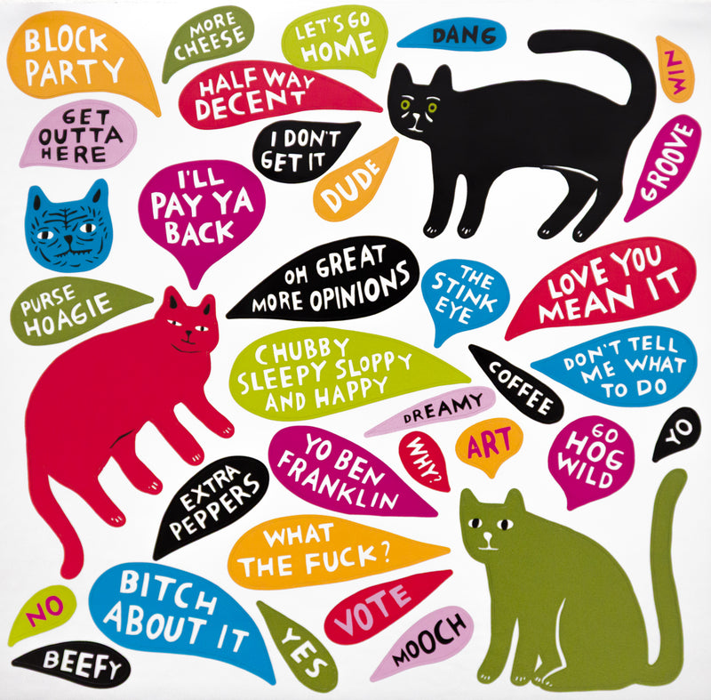 PRE-ORDER: “Cat Thoughts” Magnet Set by Martha Rich
