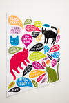 PRE-ORDER: “Cat Thoughts” Magnet Set by Martha Rich
