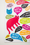 PRE-ORDER: “Cat Thoughts” Magnet Set by Martha Rich