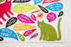 PRE-ORDER: “Cat Thoughts” Magnet Set by Martha Rich
