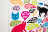 PRE-ORDER: “Cat Thoughts” Magnet Set by Martha Rich