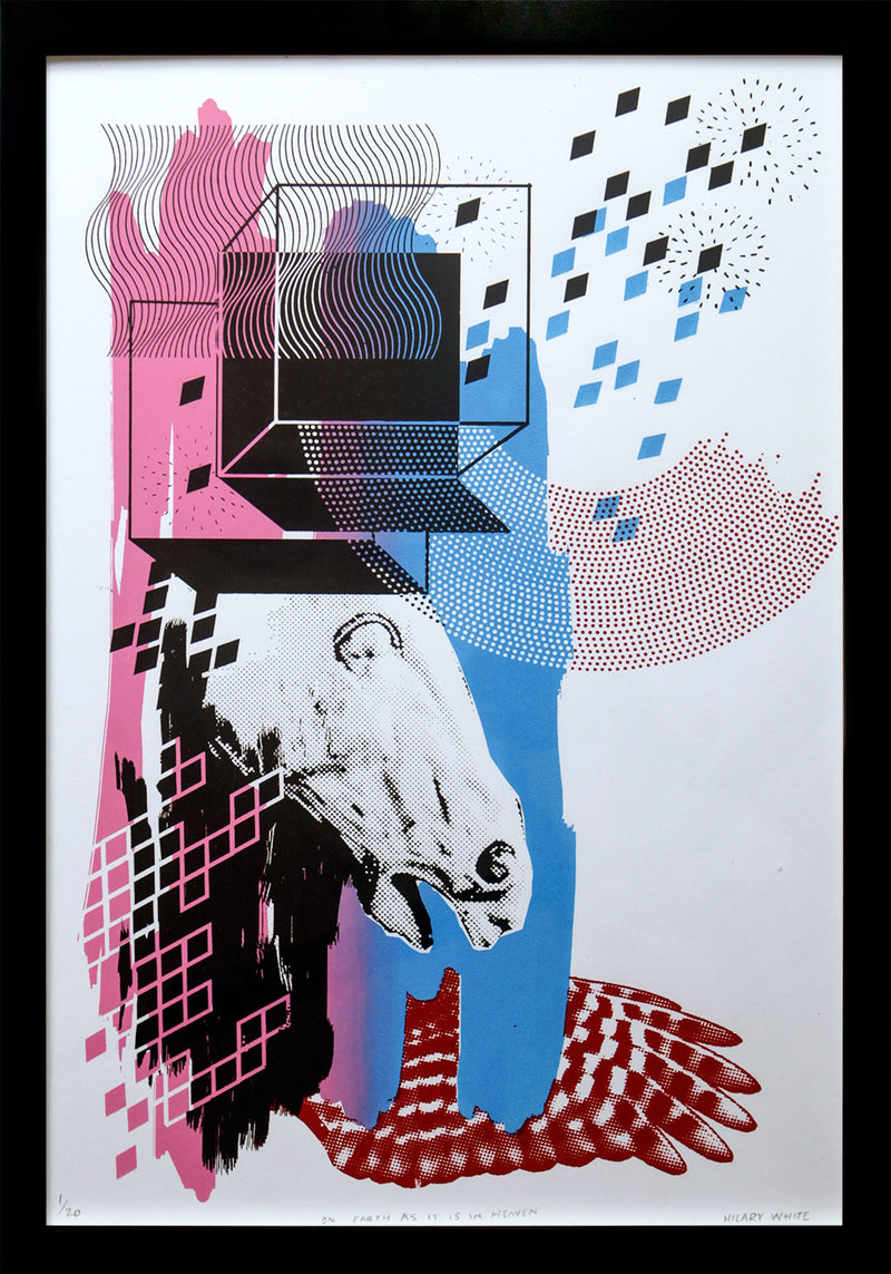 On Earth as it is in Heaven - Silkscreen Print - Framed