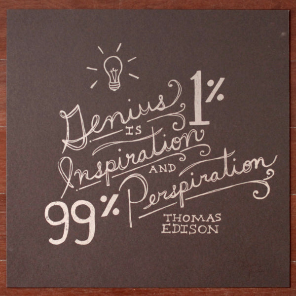 Genius is...