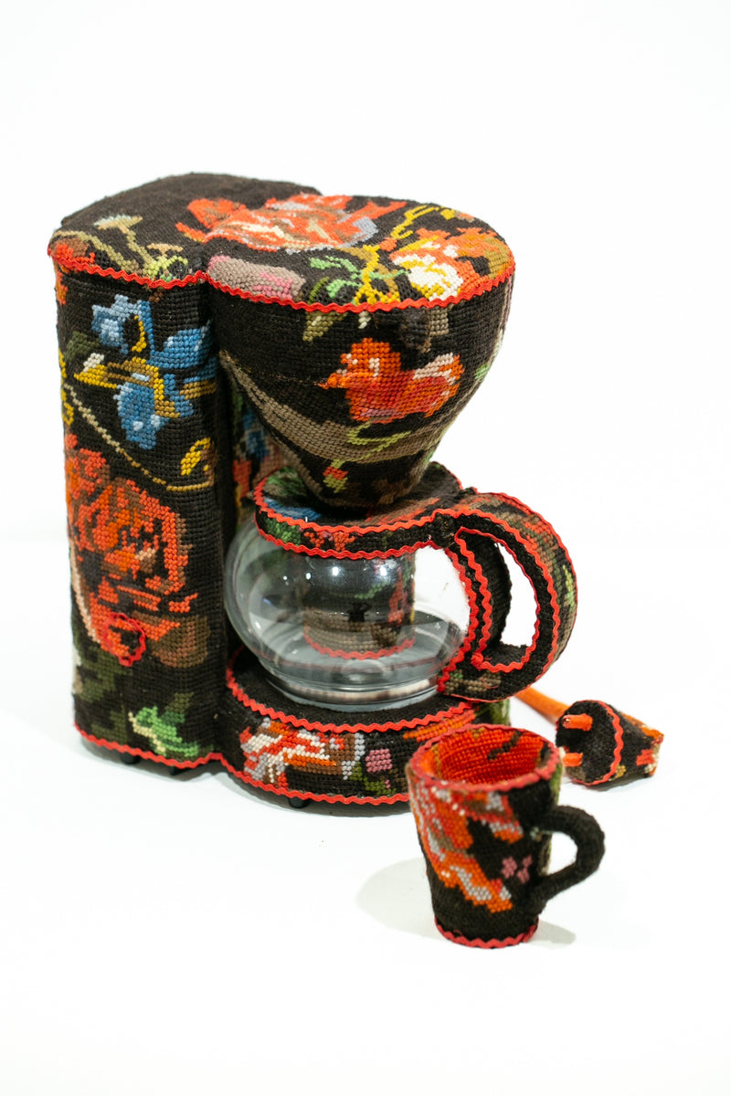 Brown Flower Coffee Brewer
