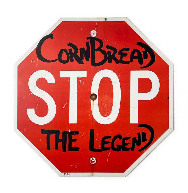 Cornbread the Legend Stop Sign