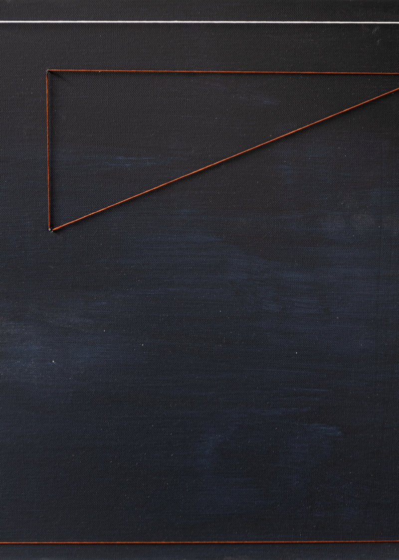 BLUE BAND RED SETTING (diptych)