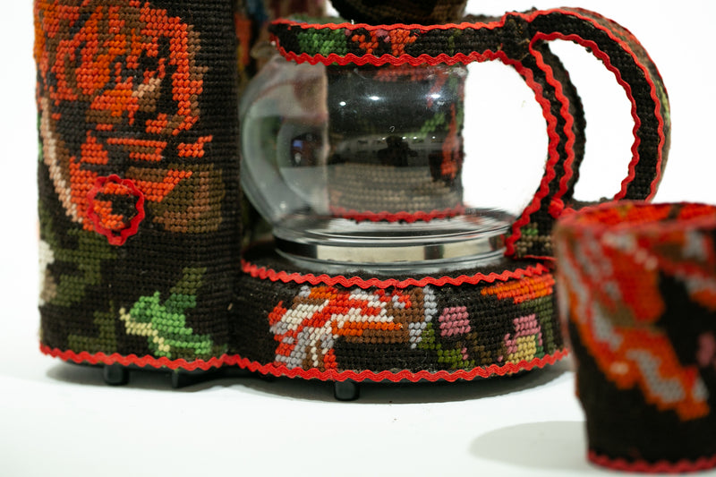 Brown Flower Coffee Brewer