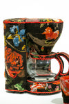 Brown Flower Coffee Brewer