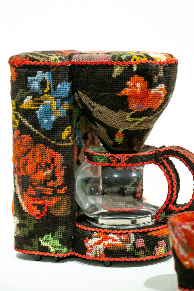 Brown Flower Coffee Brewer