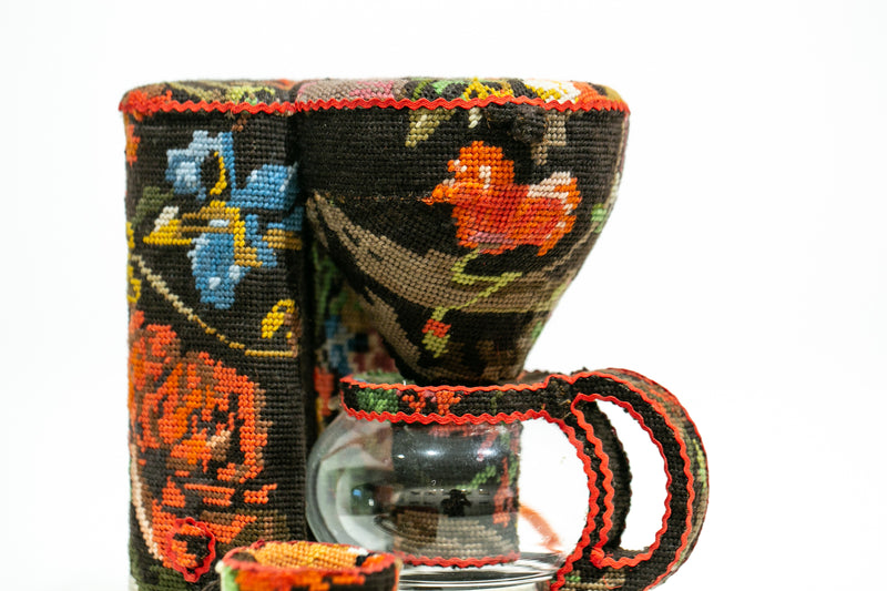 Brown Flower Coffee Brewer
