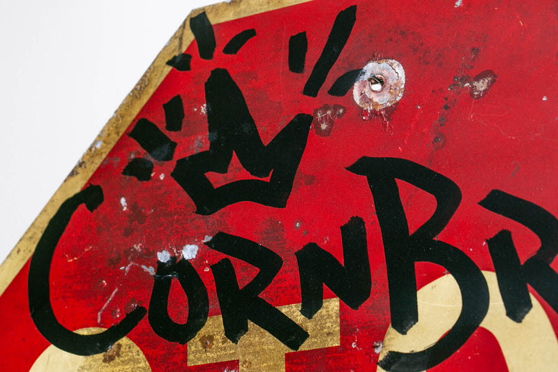 Cornbread Change The World Stop Sign