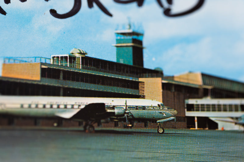 Cornbread AIR TERMINAL BUILDING Postcard