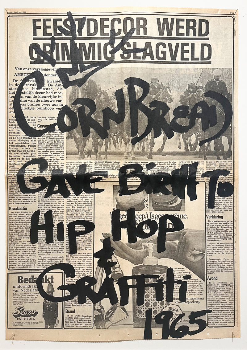 Cornbread Tags De Telegraaf: Gave Birth to Hip Hop & Graffiti 1965