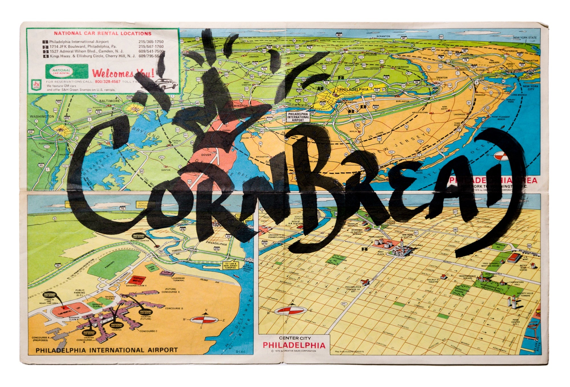 Cornbread National Car Rental Map – Paradigm Gallery + Studio