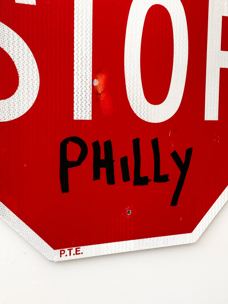 Cornbread Philly Stop Sign