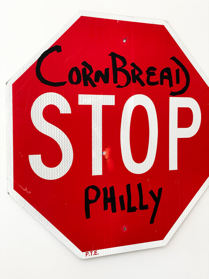 Cornbread Philly Stop Sign