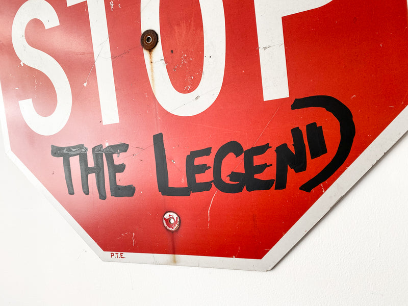 Cornbread the Legend Stop Sign