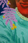 Untitled (Color Fade Woman with Lavender Vines and Golden Berries)