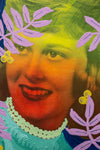 Untitled (Color Fade Woman with Lavender Vines and Golden Berries)