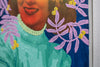 Untitled (Color Fade Woman with Lavender Vines and Golden Berries)