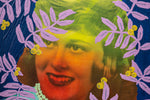 Untitled (Color Fade Woman with Lavender Vines and Golden Berries)