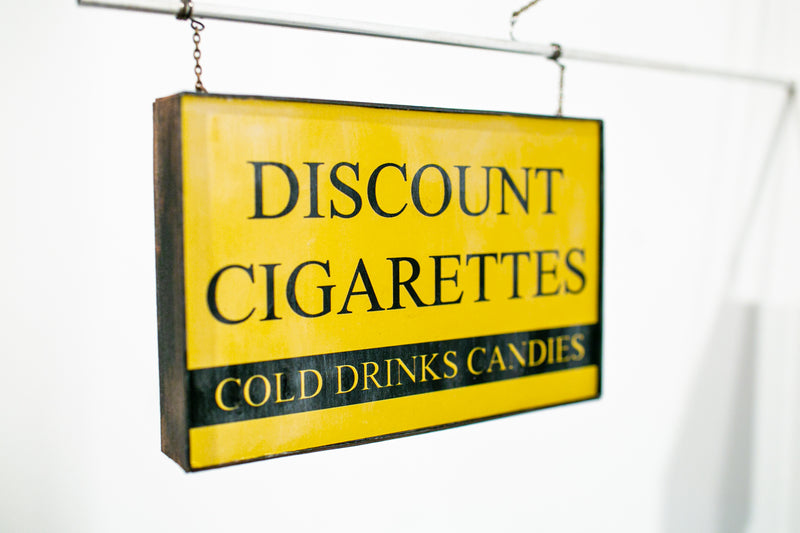 Discount Cigarettes Sign