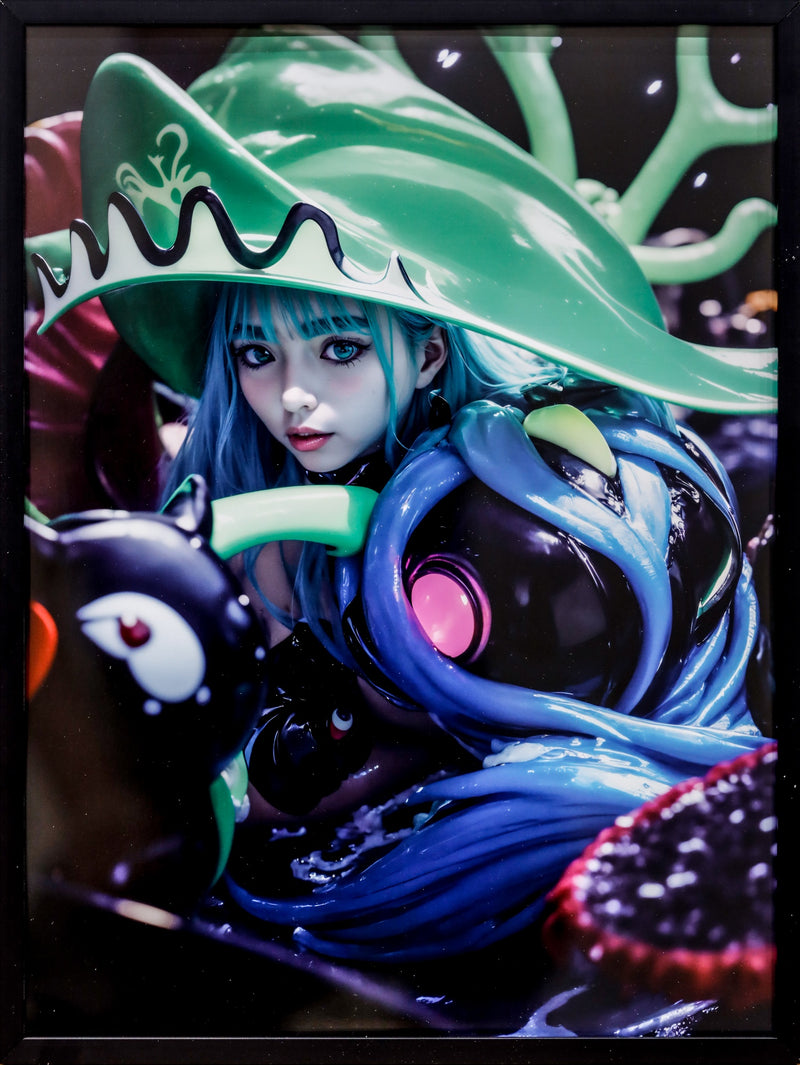 Green Girl Helmet