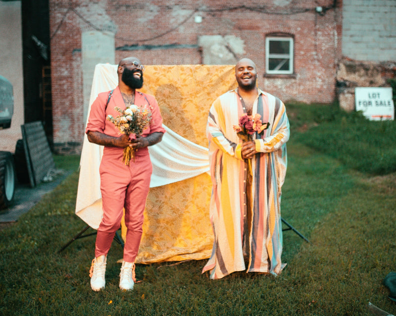 Oba and Brandon in laughter