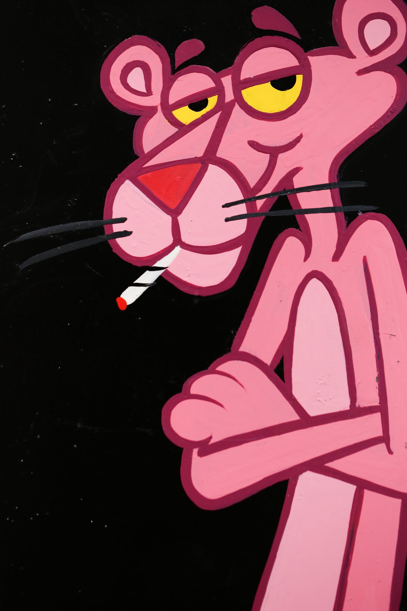 pink panther drawing