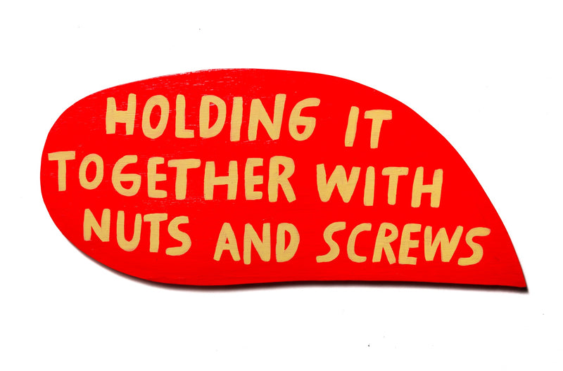 holding it together with nuts and screws