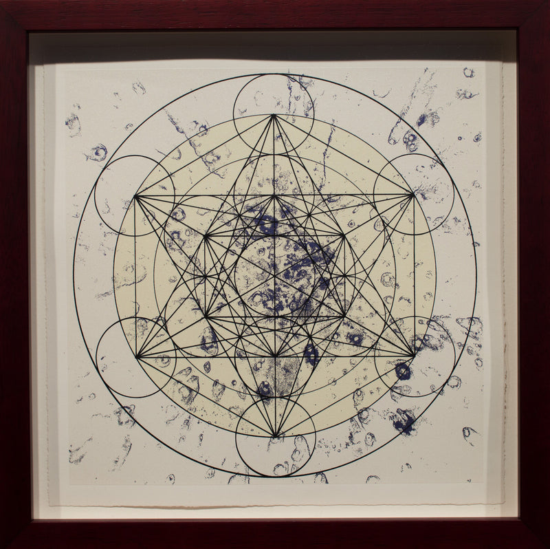 Metatrons Cube in Black and Pearl